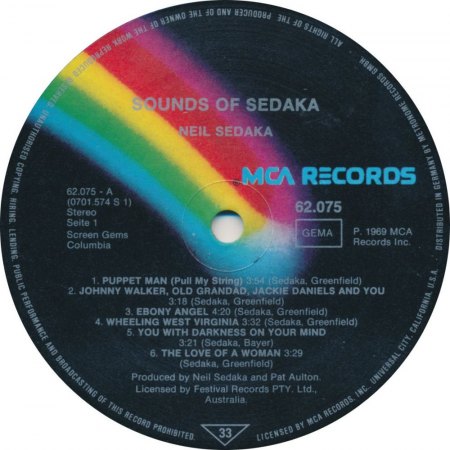 NEIL SEDAKA - LPs