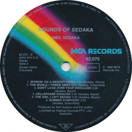 NEIL SEDAKA - LPs