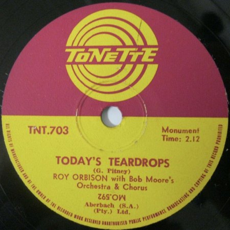 ROY ORBISON - Die 78 RPM