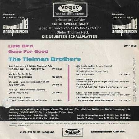 THE TIELMAN BROTHERS (Disco & Bio #27)