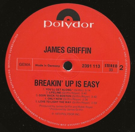JIMMY GRIFFIN / James Griffin