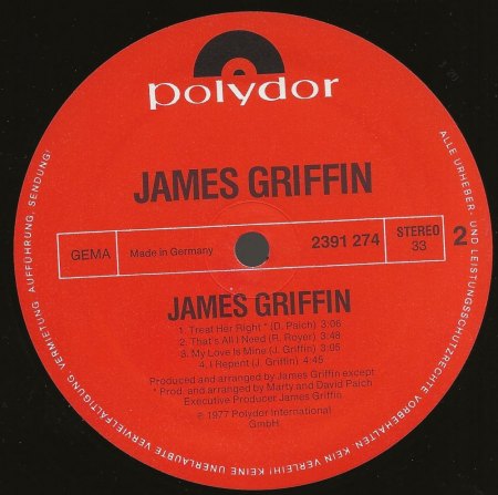 JIMMY GRIFFIN / James Griffin