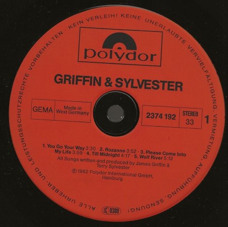 JIMMY GRIFFIN / James Griffin