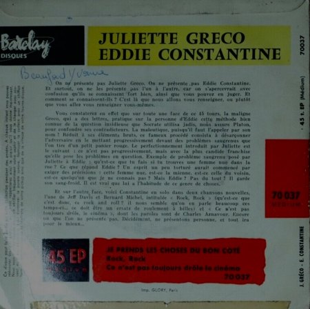 JULIETTE GRECO  (1927 - 2020)