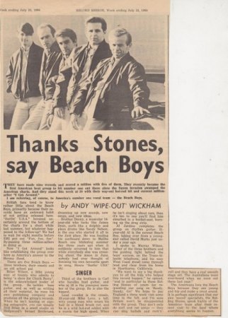BEACH BOYS -verloren gegangene Beiträge