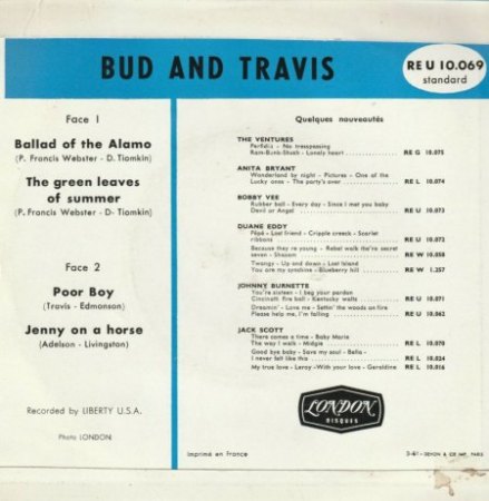 BUD and TRAVIS - London 45-GL 7001