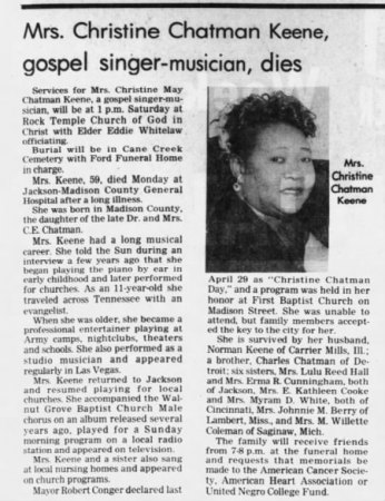 CHRISTINE CHATMAN