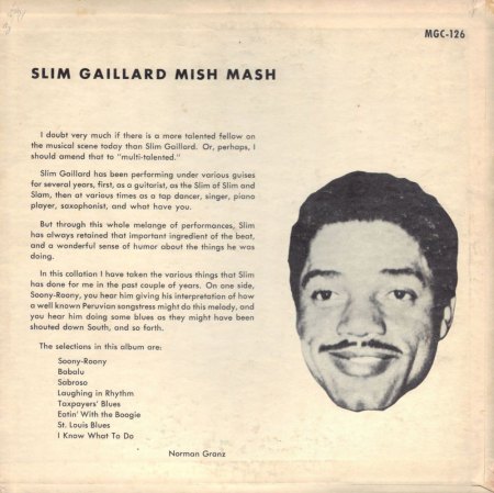 SLIM GAILLARD - Burleske Komik (Swing-Jazz)
