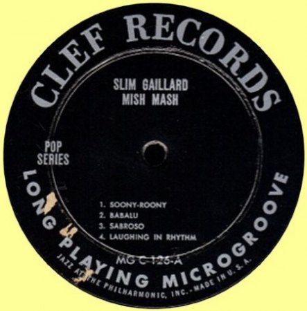 SLIM GAILLARD - Burleske Komik (Swing-Jazz)