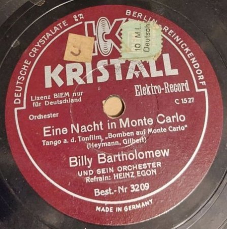 BILLY BARTHOLOMEW