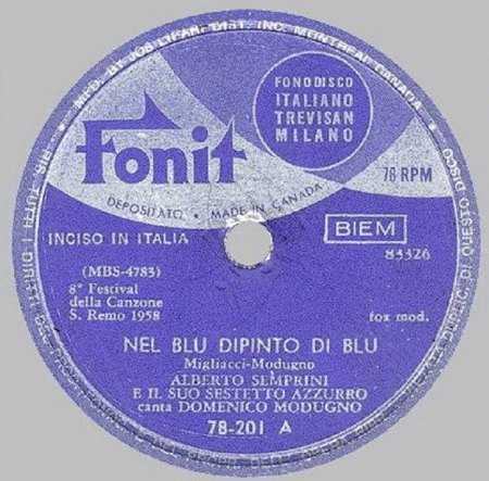 DOMENICO MODUGNO - Nel Blu Di Pinto Di Blu