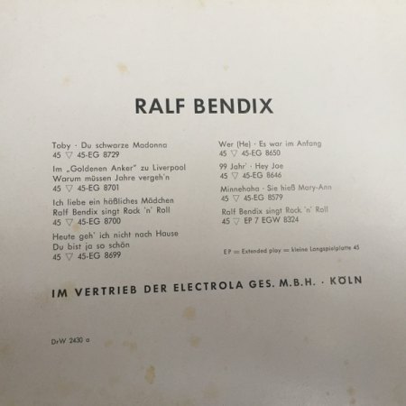RALF BENDIX