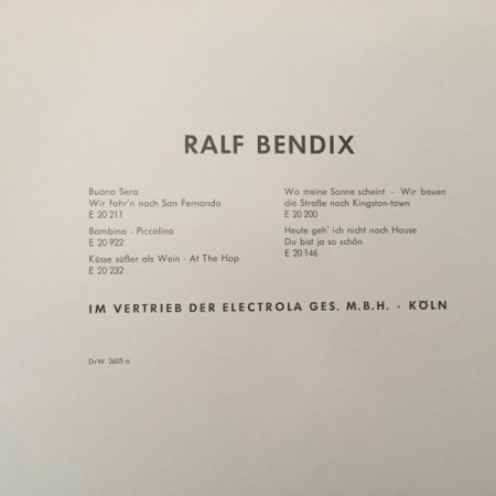 RALF BENDIX
