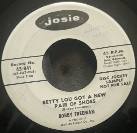 BOBBY FREEMAN - Singles