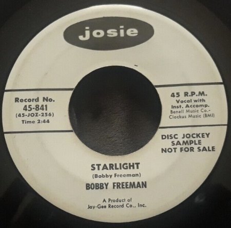 BOBBY FREEMAN - Singles