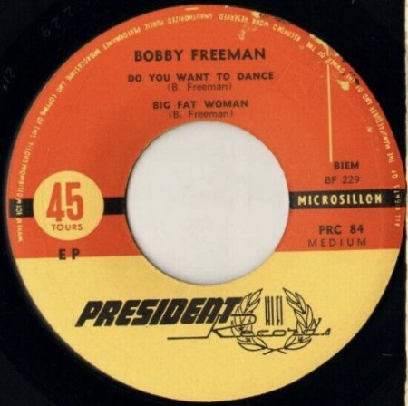 BOBBY FREEMAN - Singles