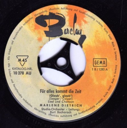 MARLENE DIETRICH - Rare Recording