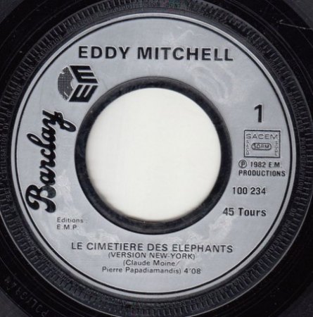 EDDY MITCHELL (3.8.1942 in Paris)