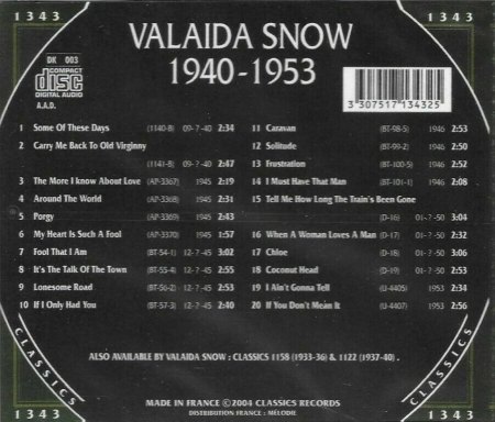 VALAIDA SNOW