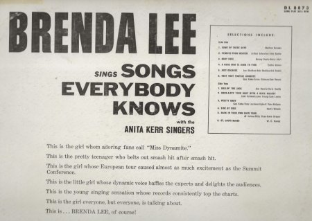 BRENDA LEE - LP-Diskographie
