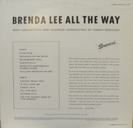 BRENDA LEE  -  deutsche LPs