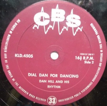 DAN HILL in 16 2/3 RPM