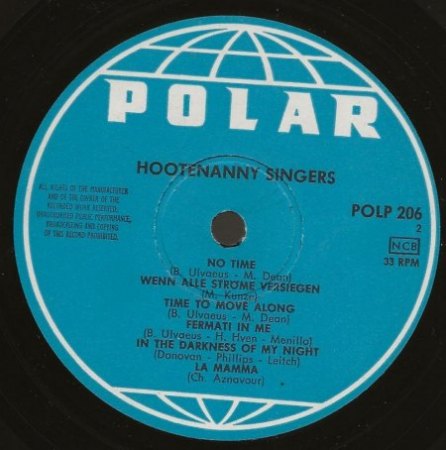HOOTENANNY SINGERS (SW)