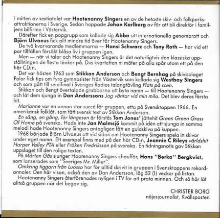 HOOTENANNY SINGERS (SW)