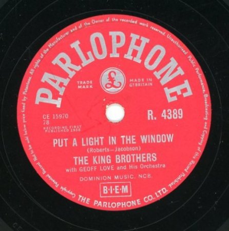 THE KING BROTHERS (UK) auf deutscher ODEON ! (Scan)