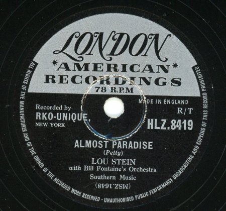 LOU STEIN, Piano