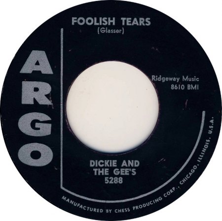 DICK LORY = DICK GLASSER