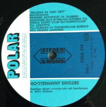 HOOTENANNY SINGERS (SW)