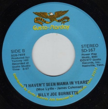 BILLY JOE BURNETTE (BILLY BARNETTE)