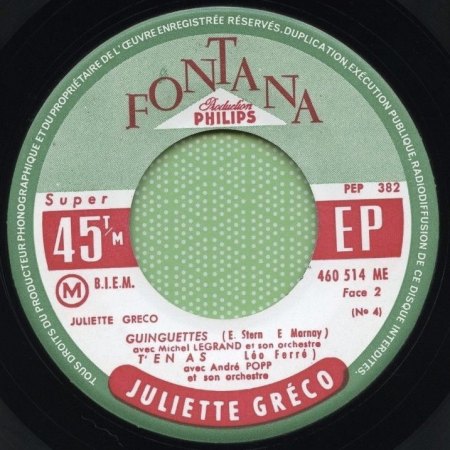 JULIETTE GRECO  (1927 - 2020)