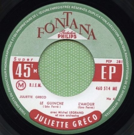 JULIETTE GRECO  (1927 - 2020)
