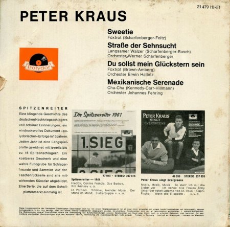 PETER KRAUS - SEINE EP's