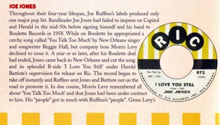 JOE JONES - Kurz-Bio und Single-Disco