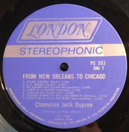 CHAMPION JACK DUPREE