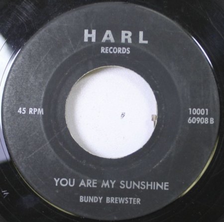 YOU ARE MY SUNSHINE bereits 1956 auf 45 RPM