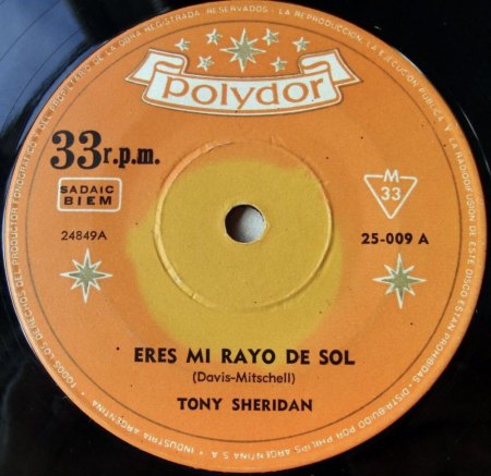 YOU ARE MY SUNSHINE bereits 1956 auf 45 RPM