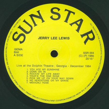 YOU ARE MY SUNSHINE bereits 1956 auf 45 RPM