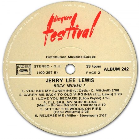 YOU ARE MY SUNSHINE bereits 1956 auf 45 RPM