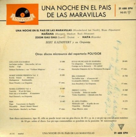 BERT KAEMPFERT  -  EPs