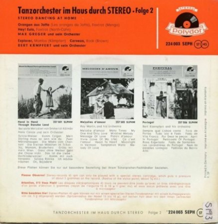 BERT KAEMPFERT  -  EPs