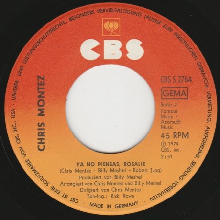 Chris Montez - kleine Bio etc.