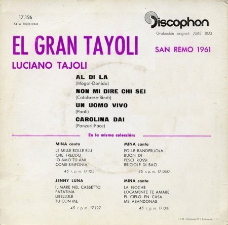 LUCIANO TAJOLI - Al di là