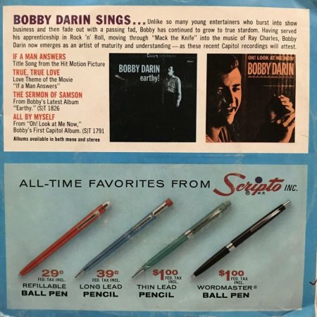 BOBBY DARIN - diverse Bild-Cover