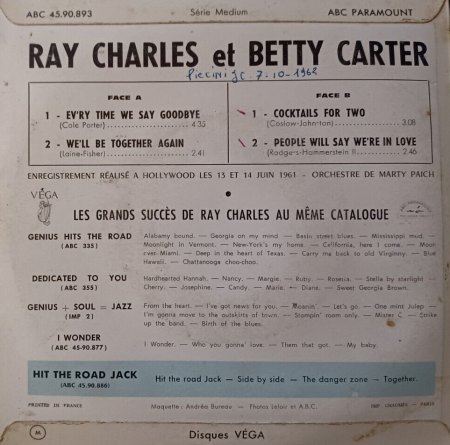 RAY CHARLES - EP's