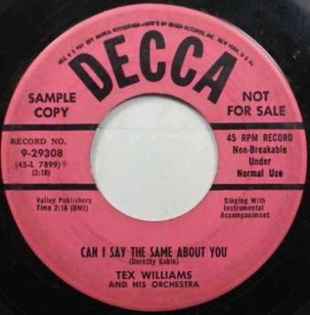 TEX WILLIAMS