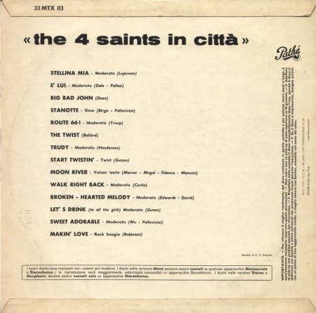 THE FOUR SAINTS (USA und Italien)
